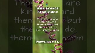 Wise Sayings of Solomon | Proverbs 11:17