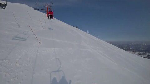 Niseko skiing - top to bottom during clear sky for the first time-8