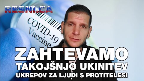 Zahtevamo takojšnjo ukinitev ukrepov za ljudi s protitelesi