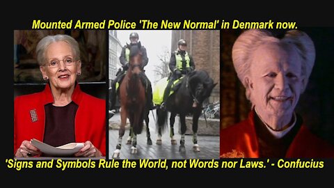 Situation Update Copenhagen Denmark: Mounted Armed Police 'The New Normal' now. [01.01.2022]