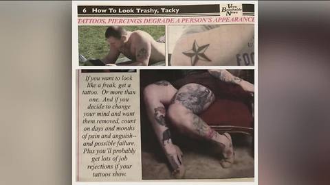 Publication posts piece calling people with tattoos 'trashy' and 'freaks'; locals rally