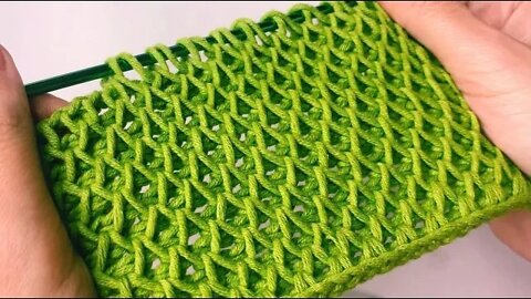 🧶Super Easy Tunisian Crochet Baby Blanket For Beginners