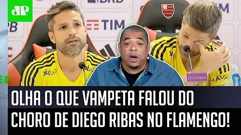 "NÃO SAIU LÁGRIMA! Velho, o Diego Ribas..." OLHA o que Vampeta FALOU do CHORO do meia do Flamengo!
