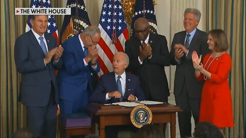 NOW IN SLOW MOTION -- Joe Biden Was Completely Disoriented During WH Signing