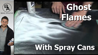 How to paint ghost flames with spray cans