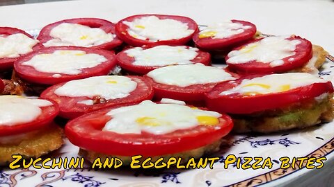 Zucchini and Eggplant Pizza bites recipe - A delicious meal without meat (Cook Food in Home)