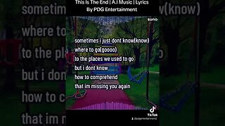 This Is The End | A.I Music | Lyrics By PDG Entertainment #aimusic #shorts