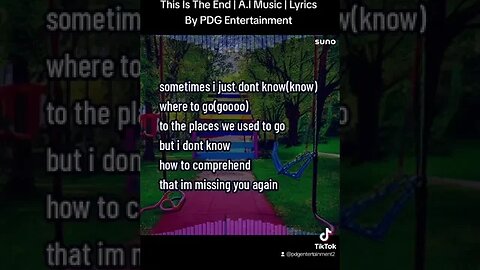 This Is The End | A.I Music | Lyrics By PDG Entertainment #aimusic #shorts