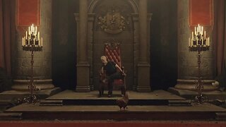 Leon sits on the throne