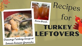 Recipe for leftover Turkey and making Stock from the scraps! #thanksgivingleftovers