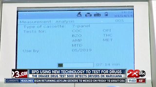 BPD using new technology to test for drugs