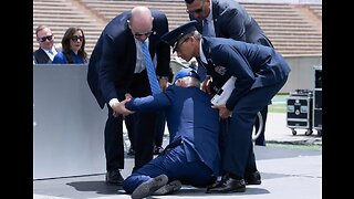 President Biden Trips And Falls At Air Force Commencement Ceremony