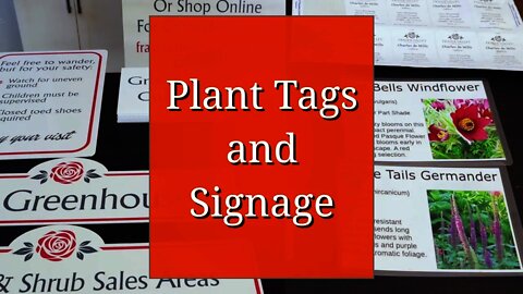 Plant Tags and Signage