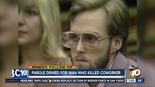 Parole denied for man in Chuck E. Cheese employee killing