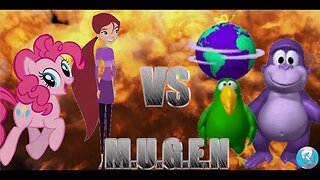 MUGEN - Request by @KauaChannel951 - Abby Archer & Pinkie Pie VS Bonzi and Peedy