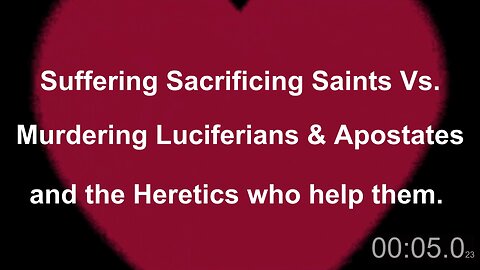 Sacrificing Saints vs Murderous Luciferians