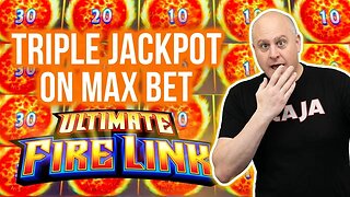 Triple Jackpot on Max Bet Ultimate Fire Link!