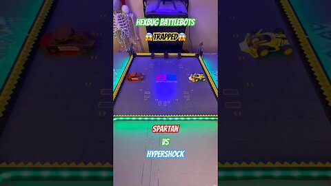Spartan vs Hypershock 😱Trapped😱 Hexbug Battlebots #hexbugbattlebots #hexbugvideos #battlebots