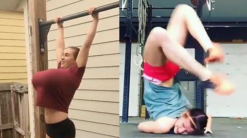 WORKOUT GIRL FAILS IN GYM | Resistance Band Workout Fail | Funny Gym Girl WORKOUT FAIL