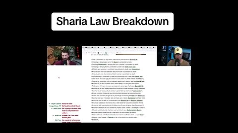 Sharia Law Breakdown - For all you Palestinian Hamas Islamic Terrorists supporters. Good Luck!