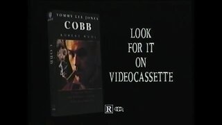 COBB (1994) VHS Promo Trailer [#VHSRIP #cobb #cobbVHS]