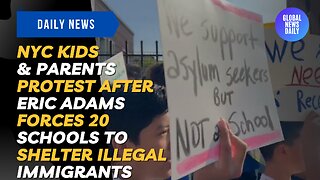 NYC Kids & Parents Protest After Eric Adams Forces 20 Schools to Shelter Illegal Immigrants