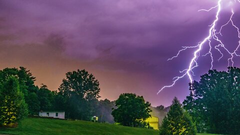 Deep Sleep Instantly With Light Thunderstorm and Rain / Relaxing Rain Sounds For Sleep,Meditation...