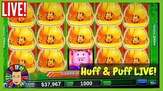 🔴LIVE! Huff & Puff Slot Play