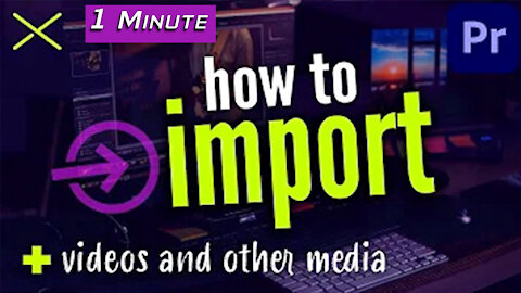 How to IMPORT VIDEO to Premiere Pro CC Tutorial