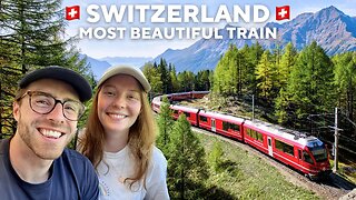 Unreal Swiss Train Through Alps! 🇨🇭 Zurich to St Moritz, Switzerland (Glacier Express Route)