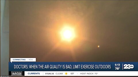 Doctors: When air quality is bad, limit exercise outdoors