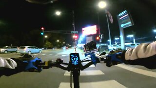 eAHORA X5 E-BIKE : NIGHT RIDE ALONG IN CHICAGO : LUMINOUS DECAL : GOPRO HERO 9 : 4K POV