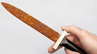 Restoration of a Rusty Dagger. Knife Restoration