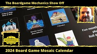 The Boardgame Mechanics Show Off 2024 Board Game Mosaic Calendar