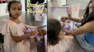 "Thanks Serena" Kenya Moore's Daughter Brooklyn Gets A Qai Qai Doll From Serena Williams! 🎁