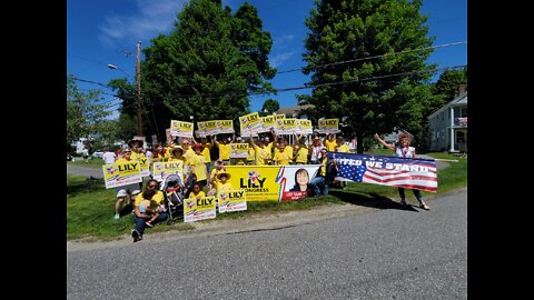 Video 9-Marching with Lily4Congress, a Republican candidate for CD2 in Amherst,NH on July 4, 2022