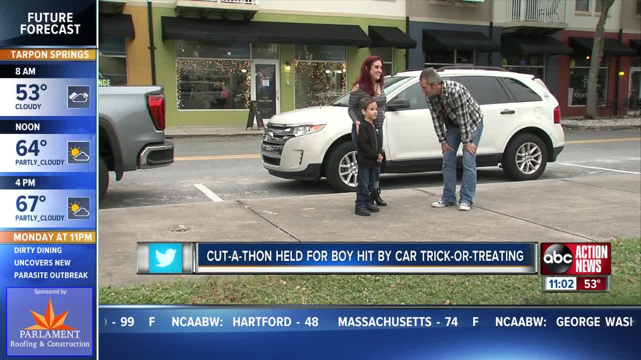 Cut-a-thon held for boy hit by a car
