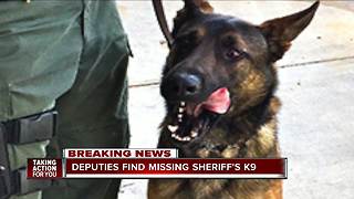 Missing Sheriff's Office K9 located safely in Manatee County