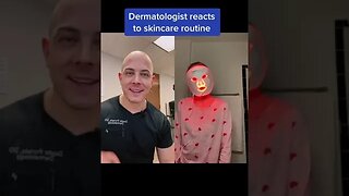 Dermatologist reacts to a skincare routine take a scary turn! #scary #skincareroutine #dermreacts