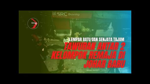 Ngeri !!! Tawuran Antar 2 Kelompok Remaja Di Johar Baru Dibubarkan Polisi #tawuran #joharbaru