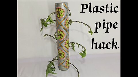 Plastic pipe use for plantation #garden #pot #decoration #design #creativity #art #artist #handmade