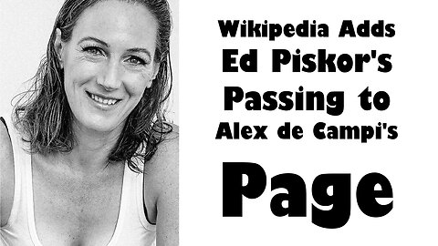 Wikipedia Adds Ed Piskor's Passing to Alex De Campi's Page