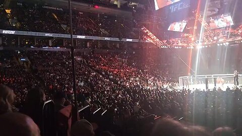 Fuck Trudeau | chants break out at UFC 297.
