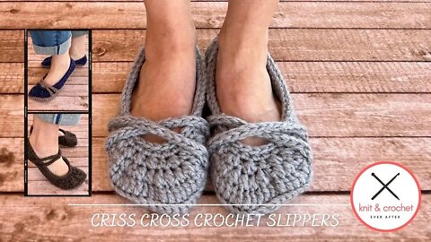 Cross Cross Crochet Slippers Pattern Reveal