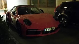 [8k] Nice Porsche 992 Turbo S Convertible. Lava Orange?