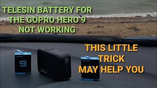 Telesin for the GoPro hero 9 battery not working. This trick may help you