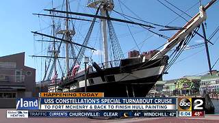 Historical USS Constellation setting sail for restoration