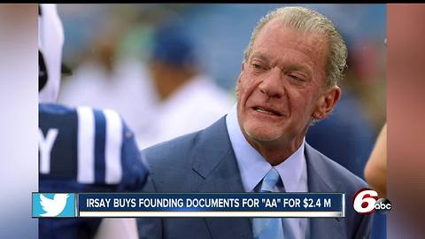 Irsay buys Alcoholics Anonymous founding documents