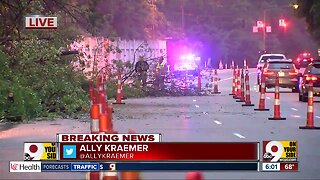 Landslide closes Columbia Parkway