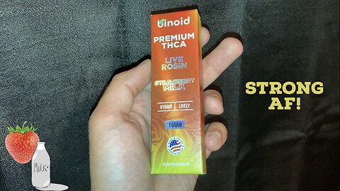 Binoid Premium THCA Live Rosin Strawberry Milk Review